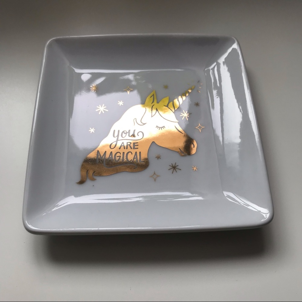 Small unicorn trinket tray